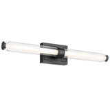 Laurene Clear Glass Vanity Light Large Black By Kichler