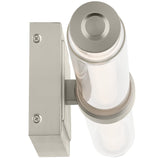 Laurene Clear Glass Vanity Light Large Brushed Nickel By Kichler - Side View