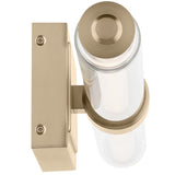 Laurene Clear Glass Vanity Light Large Champagne Bronze By Kichler - Side View