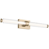 Laurene Clear Glass Vanity Light Large Champagne Bronze By Kichler