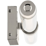 Laurene Clear Glass Vanity Light Large Polished Nickel By Kichler - Side View