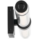 Laurene Clear Glass Vanity Light Medium Black By Kichler - Side View