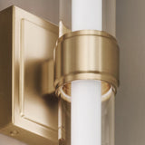 Laurene Clear Glass Vanity Light Medium Champagne Bronze By Kichler - Lifestyle View1