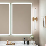 Laurene Clear Glass Vanity Light Medium Champagne Bronze By Kichler - Lifestyle View