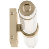 Laurene Clear Glass Vanity Light Medium Champagne Bronze By Kichler - Side View