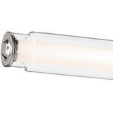 Laurene Clear Glass Vanity Light Medium Polished Nickel By Kichler - Detaield View