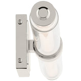 Laurene Clear Glass Vanity Light Medium Polished Nickel By Kichler - Side Viewe