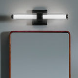 Laurene Clear Glass Vanity Light Small Black By Kichler - Lifestye View