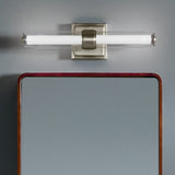Laurene Clear Glass Vanity Light Small Brushed Nickel By Kichler - Lifestyle View