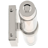 Laurene Clear Glass Vanity Light Small Polished Nickel By Kichler - Side View