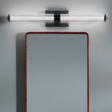 Laurene Clue Fluted Glass Vanity Light Large Black By Kichler - Lifestyle View