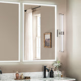 Laurene Clue Fluted Glass Vanity Light Medium Brushed Nickel By Kichler - Lifestyle View
