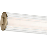 Laurene Clue Fluted Glass Vanity Light Medium Champagne Bronze By Kichler - Detailed View