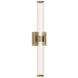 Laurene Clue Fluted Glass Vanity Light Medium Champagne Bronze By Kichler - Front View