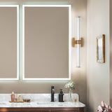 Laurene Clue Fluted Glass Vanity Light Medium Champagne Bronze By Kichler - Lifestyle View