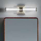 Laurene Clue Fluted Glass Vanity Light Small Brushed Nickel By Kichler - Lifestyle View