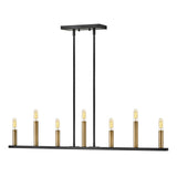 Lazlo Large Seven Light Linear Chandelier