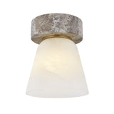 Lea Flush Mount - Patina Brass