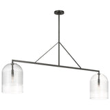 Leano Linear Suspension Light Bronze By Visual Comfort Modern - Side View