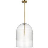 Leano Pendant Light Medium Hand Rubbbed Antique Brass By Visual Comfort Modern