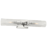 Leano Vanity Light Small Polished Nickel By Visual Comfort Modern - Side View