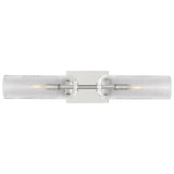Leano Vanity Light Small Polished Nickel By Visual Comfort Modern