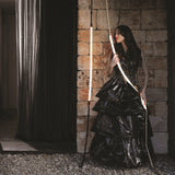 Leda Floor Lamp By Karman, Finish: Matte Black / Matte Bronze