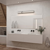 Ledge Adjustable Linear Vanity Light Medium Satin Nickel By DALS - Lifestyle View