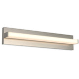 Ledge Adjustable Linear Vanity Light Small Satin Nickel By DALS