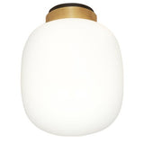 Legier Ceiling Light, Size: Small, Finish: Brushed Brass, Color White Opal