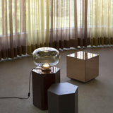 Legier Table Lamp By Tooy, Size: Medium, Finish: Brushed Brass, Color: Smoke