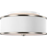 Lennon Semi-Flushmount — 9 1/2", Satin Nickel