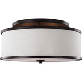 Lennon Semi-Flushmount — 9 5/8", Oil Rubbed Bronze