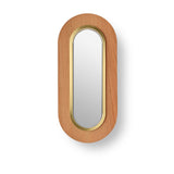 Lens Oval Wall Sconce By LZF, Finish: Gold Metal, Color: Natural Cherry