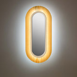 Lens Oval Wall Sconce By LZF, Finish: Matte Ivory Metall, Color: Natural Beech