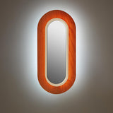 Lens Oval Wall Sconce By LZF, Finish: Matte Ivory Metall, Color: Natural Cherry