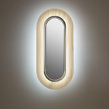 Lens Oval Wall Sconce By LZF, Finish: Matte Nickel Metal, Color: Ivory White