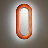 Lens Oval Wall Sconce By LZF, Finish: Matte Nickel Metal, Color: Natrural Cherry