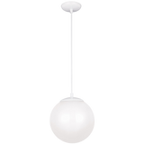 Leo Pendant Light Bulb White White Shade Medium By Visual Comfort Studio