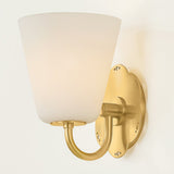 Leonella Bath and Vanity Light 1 Light Aged Brass By Mitzi - Side View6