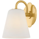 Leonella Bath and Vanity Light 1 Light Aged Brass By Mitzi