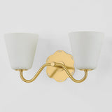 Leonella Bath and Vanity Light 2 Lights Aged Brass By Mitzi - Side View4