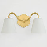 Leonella Bath and Vanity Light 2 Lights Aged Brass By Mitzi - Side View5
