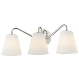 Leonella Bath and Vanity Light 3 Lights Polished Nickel By Mitzi - Side View1