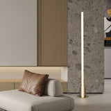 Leora Floor Lamp Satin Antique Brass By Page One Lifestyle View2