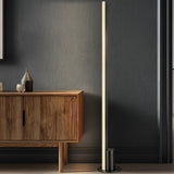 Leora Floor Lamp Satin Dark Grey By Page One Lifestyle View