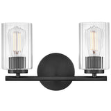 Leta Vanity Light 2 Lights Black By Lark Living