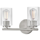 Leta Vanity Light 2 Lights Brushed Nickel By Lark Living - Side View1