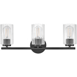 Leta Vanity Light 3 Lights Black By Lark Living - Front View