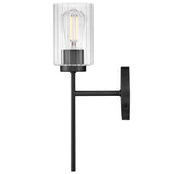 Leta Wall Sconce Black By Lark Living - Side View2